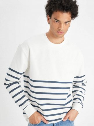 سویشرت مردانه سفید دفکتو