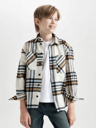 پیراهن پسرانه بژ دفکتو