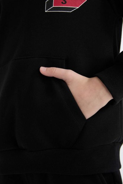 هودی پسرانه مشکی دفکتو