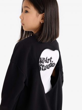 سویشرت دخترانه مشکی دفکتو