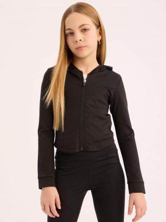 هودی دخترانه مشکی دفکتو