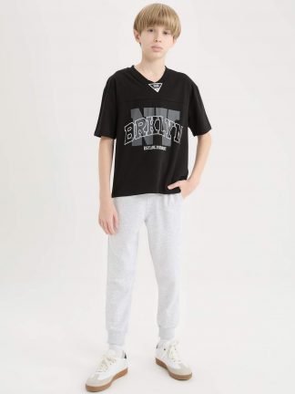 ست لباس راحتی پسرانه مشکی دفکتو