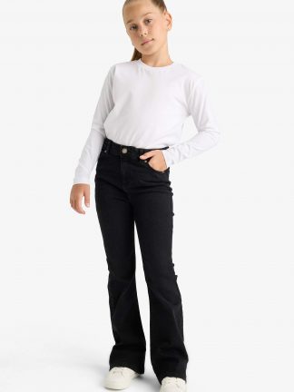 شلوار جین دخترانه مشکی دفکتو