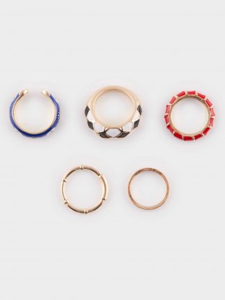 انگشتر زنانه چند رنگ دفکتو