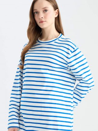 تونیک زنانه آبی روشن دفکتو