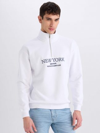 سویشرت مردانه سفید دفکتو