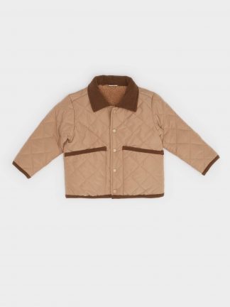 کاپشن نوزاد پسر بژ دفکتو