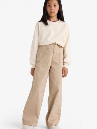 شلوار دخترانه بژ دفکتو