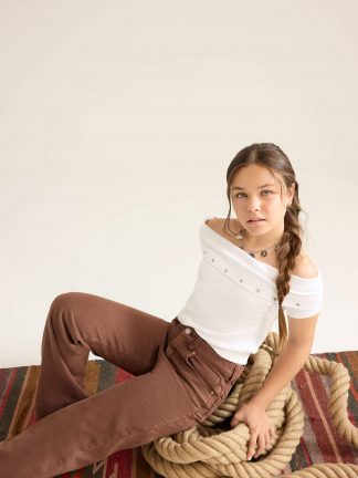 تی شرت دخترانه سفید دفکتو