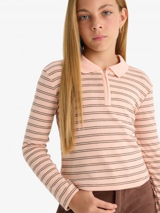 پولوشرت دخترانه نارنجی دفکتو