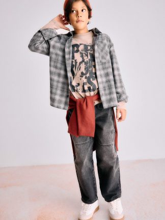 شلوار جین پسرانه مشکی دفکتو