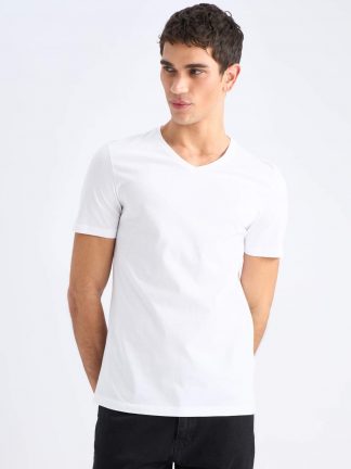 تی شرت مردانه سفید دفکتو