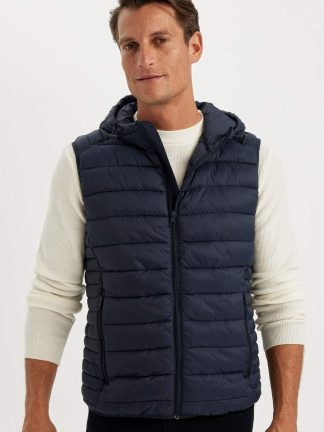 جلیقه ورزشی مردانه سرمه ای دفکتو