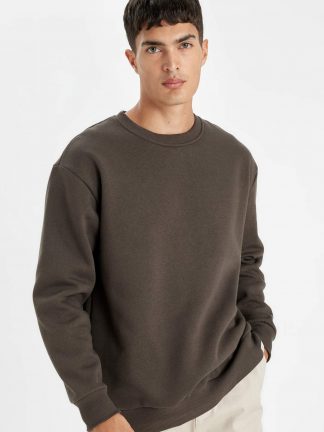 سویشرت مردانه خاکی دفکتو