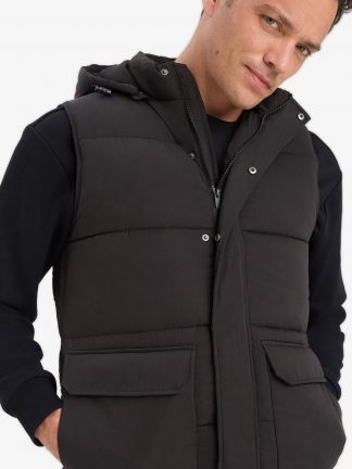 جلیقه مردانه مشکی دفکتو