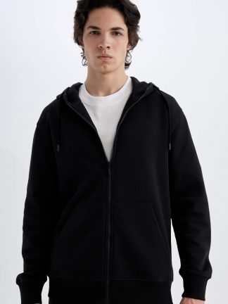 هودی مردانه مشکی دفکتو