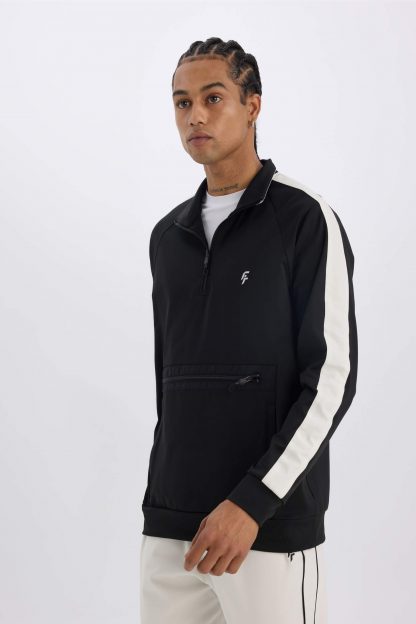 سویشرت مردانه مشکی دفکتو