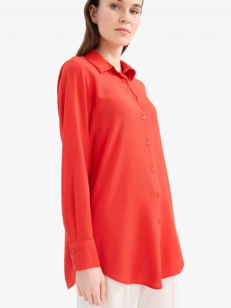 تونیک زنانه قرمز دفکتو