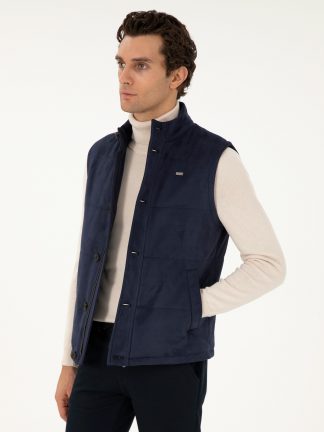 جلیقه مردانه سرمه ای کاشارل