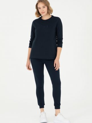 شلوار راحتی زنانه سرمه ای یو اس پولو