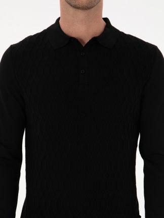 پلیور مردانه مشکی کاشارل