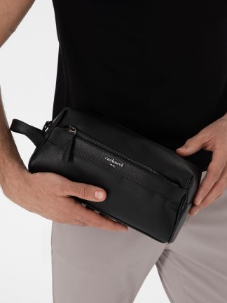 کیف مردانه مشکی کاشارل