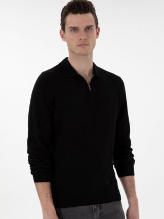 پلیور مردانه مشکی پیرکاردین