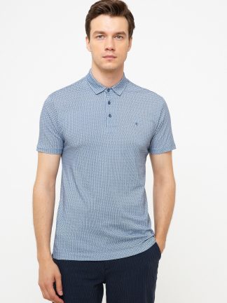 پولوشرت مردانه آبی روشن کاشارل