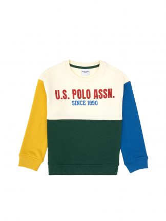 سویشرت پسرانه سبز تیره یو اس پولو