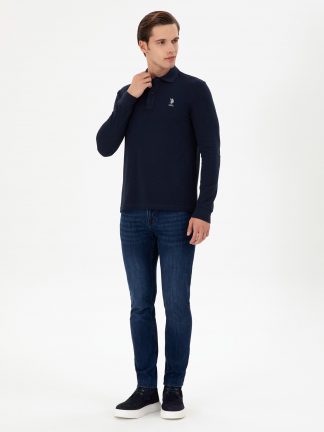 سویشرت مردانه سرمه ای یو اس پولو