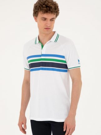 پولوشرت مردانه سفید یو اس پولو