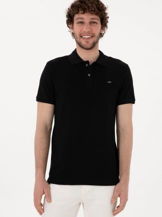 پولوشرت مردانه مشکی یو اس پولو