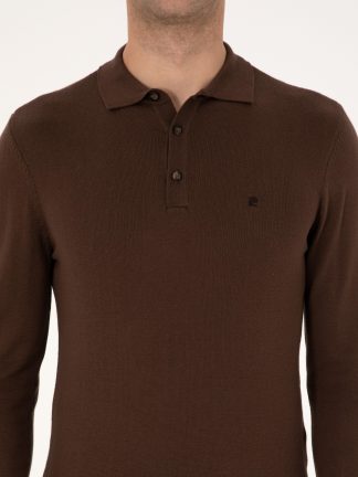 پلیور مردانه قهوه ای پیرکاردین