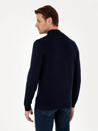 پلیور مردانه سرمه ای پیرکاردین