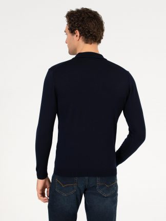 پلیور مردانه سرمه ای کاشارل