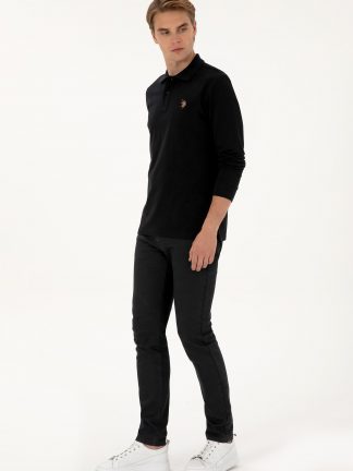 پولوشرت مردانه مشکی یو اس پولو