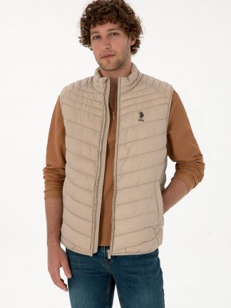 جلیقه مردانه بژ یو اس پولو