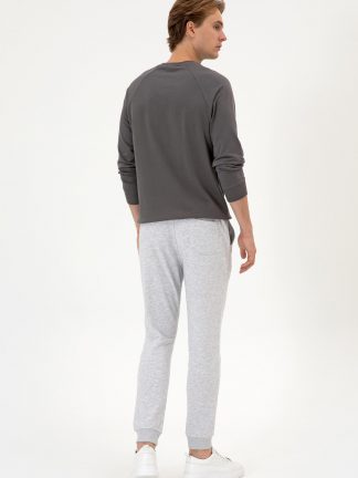 شلوار راحتی مردانه خاکستری روشن یو اس پولو