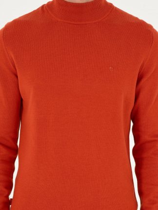 پلیور مردانه نارنجی پیرکاردین