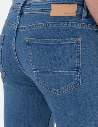 شلوار جین اسلیم فیت مردانه آبی روشن کاشارل