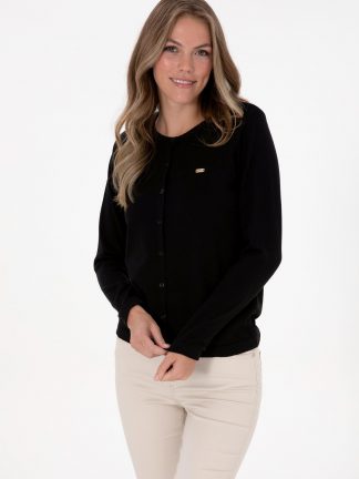 ژاکت زنانه مشکی یو اس پولو