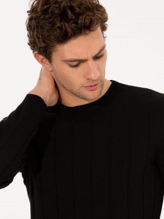 پلیور مردانه مشکی کاشارل