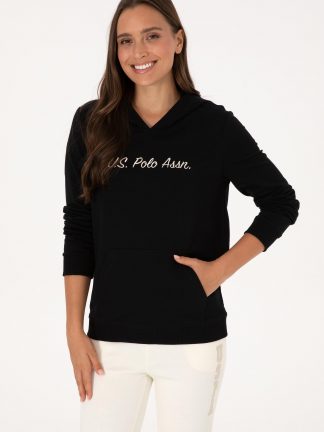هودی زنانه مشکی یو اس پولو