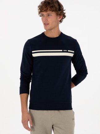 سویشرت مردانه سرمه ای یو اس پولو