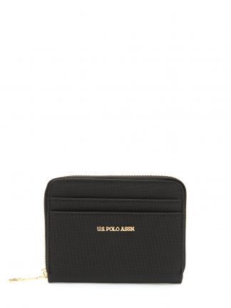کیف پول زنانه مشکی یو اس پولو