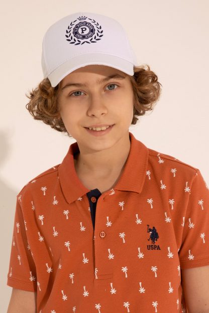 کلاه کپ پسرانه سفید یو اس پولو