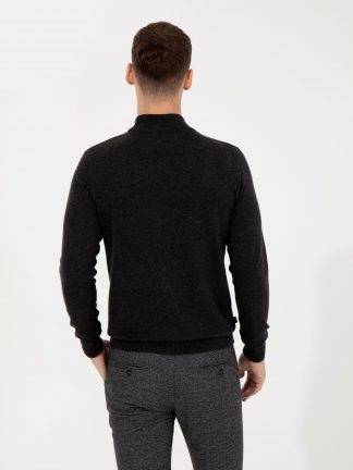 پلیور مردانه خاکستری تیره پیرکاردین