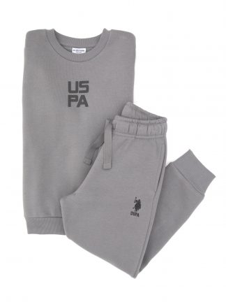 ست لباس راحتی پسرانه خاکستری یو اس پولو