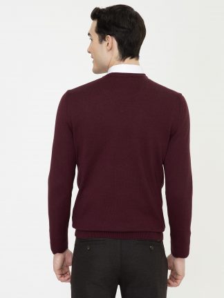 پلیور مردانه زرشکی پیرکاردین