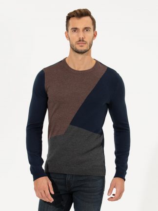 پلیور مردانه سرمه ای پیرکاردین